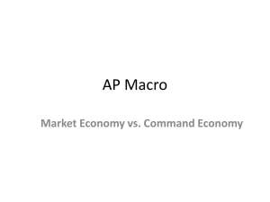 Market vs. Command Economy