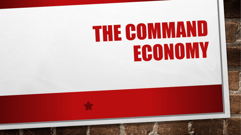 Is Another Name For Command Economy