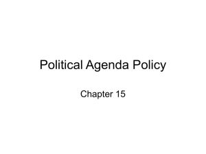 Political Agenda Policy