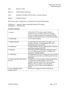 Board Brief 2015-01 Operations Report (Fischetti)