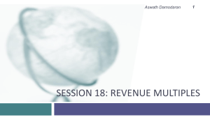 Session 18 - Revenue Multiples