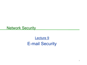 E-mail security