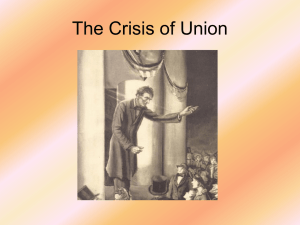 The Crisis of Union