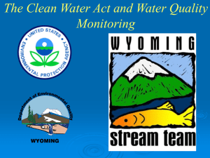 Evolution of the Clean Water Act