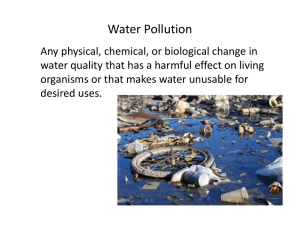 Chapter 14 Water Pollution