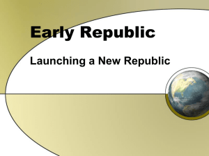 Early Republic till 1800