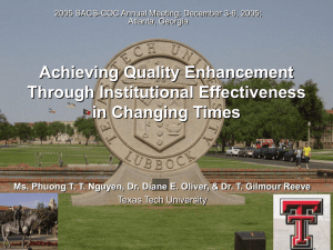 SACS 2005 - Texas Tech University