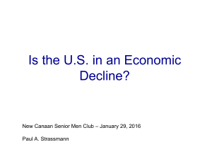 Is the U.S. in an Economic Decline?
