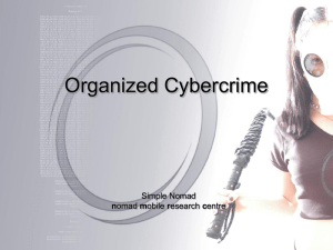 PowerPoint Presentation - Organized Cybercrime