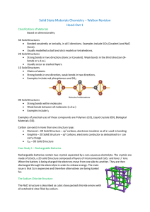 Solid State Materials Chemistry