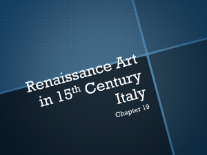 Chapter19-Renaissance Art in 15th Century Italy