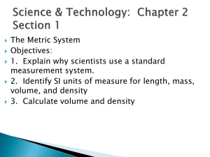 Science & Technology: Chapter 2 Section 1
