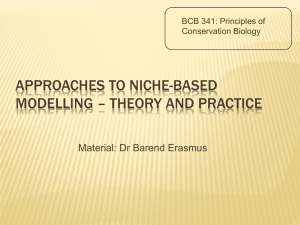 Chapter 14 - Environmental niche modelling