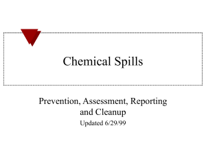 Chemical Spills - the Mining Quiz List