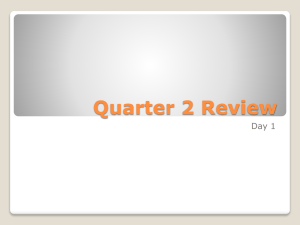 Quarter 2 Review