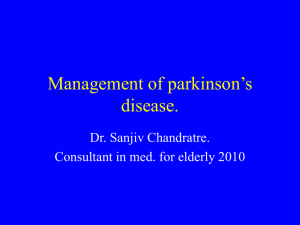 Parkinson's Disease - Pennine GP Training