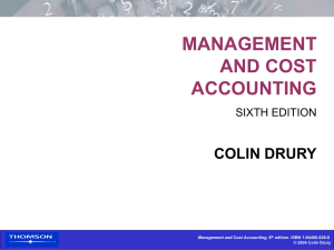 management and cost accounting