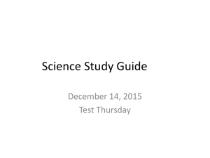 Science Study Guide