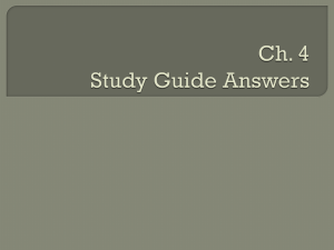 Ch. 4 Study Guide Answers