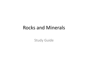 Rocks and Minerals