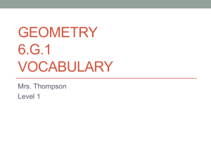 Geometry 6.G.1 Vocabulary