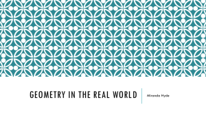 Geometry in the real world - Miranda Hyde