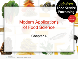 Modern Applications of Food Science - Delmar