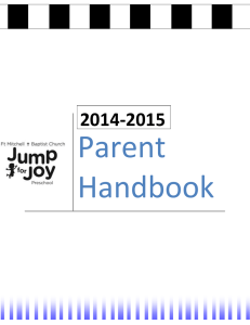 JFJ 2014-15 Complete Handbook - Fort Mitchell Baptist Church