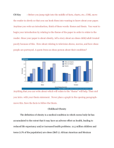 Childhood Obesity - gpssummerenglish