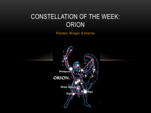 Constellation of the Week: ORION