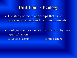 Ecology