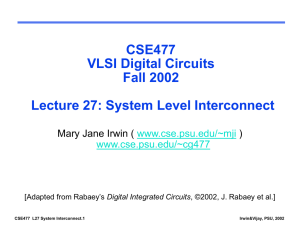 System Interconnect - Digital Integrated Circuits Second Edition
