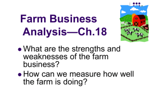 Farm Business Analysis