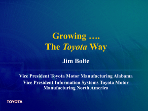 Toyota Production System (TPS)