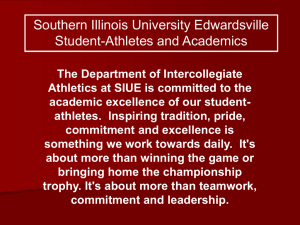 SIUE Student-Athletes and Academics