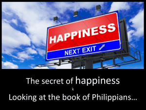 2015-08-30 The Secret of Happiness