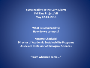 Presentation on sustainability: what is it? how do