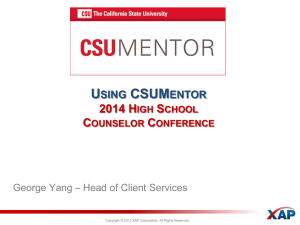 High School Counselors - The California State University