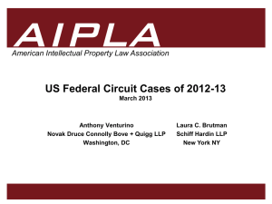 Federal Circuit Cases - American Intellectual Property Law Association