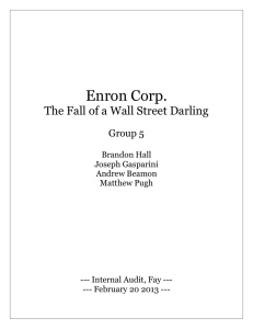 Enron Fraud Paper - Matt Pugh's ePortfolio