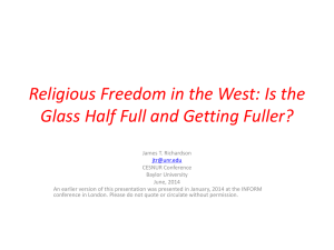 Religious Freedom in the West