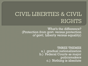 civil liberties & civil rights