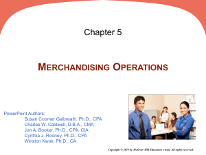 Merchandising Operations - McGraw Hill Higher Education