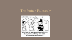 The Puritan Philosophy