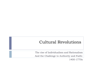 Cultural Revolutions