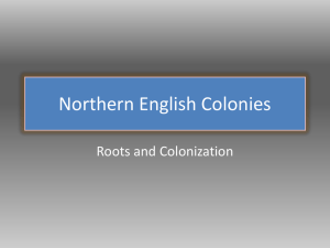 Northern English Colonies