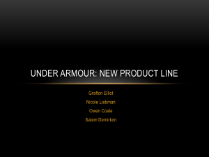 Under Armour: New Product Line