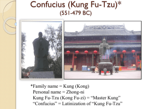 2.32 Confucius & Confucianism (2014) slides 1-11 only