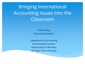 International Accounting - Michigan State University