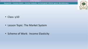 Income Elastic or Inelastic